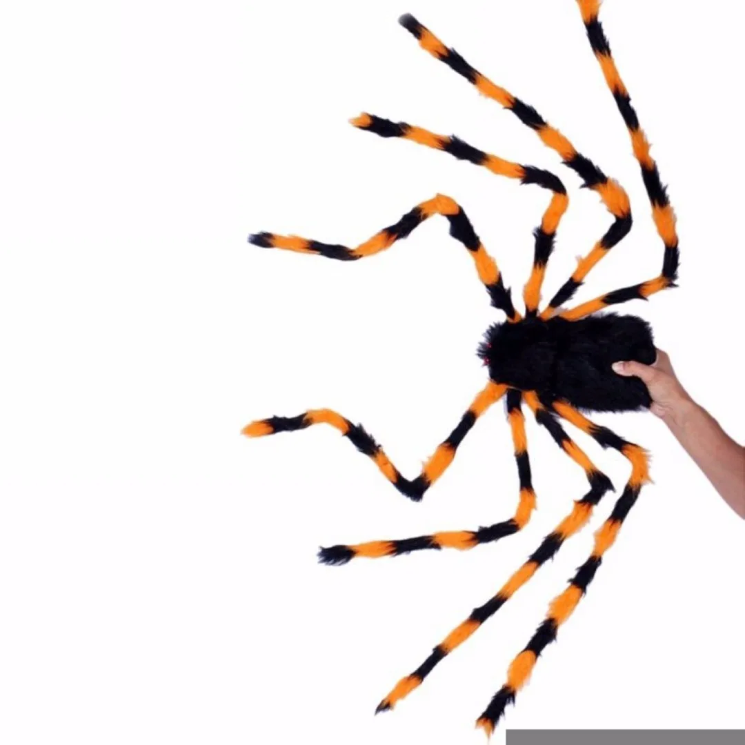 JX-LCLYL New Colorful Spider Halloween Decoration Haunted House Prop Indoor Outdoor Wide