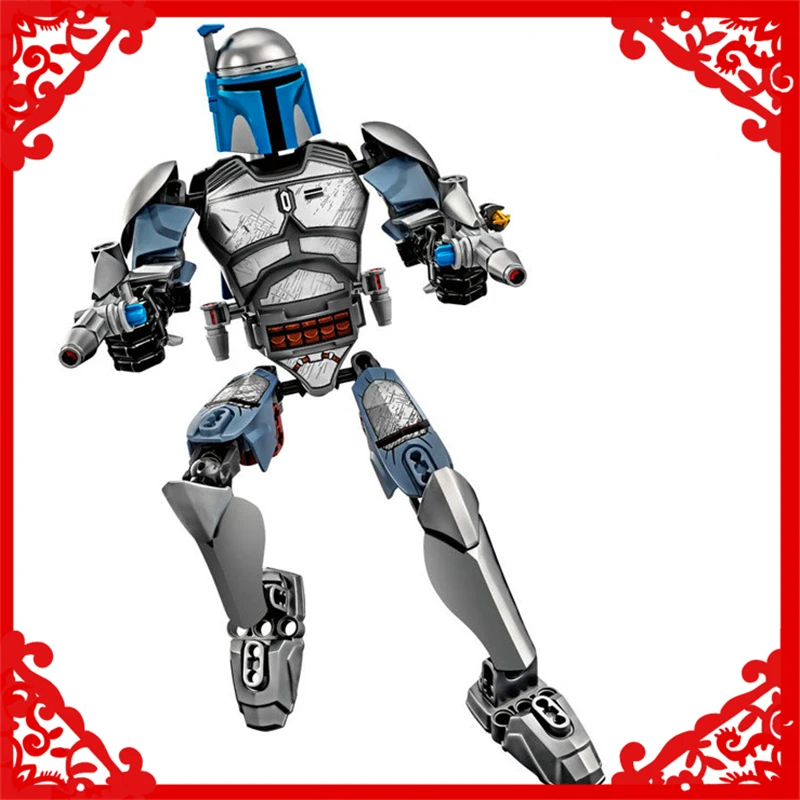 

KSZ 712-1 Star Wars Jango Fett Warrior Robot Building Block 85Pcs DIY Educational Toys For Children Compatible Legoe