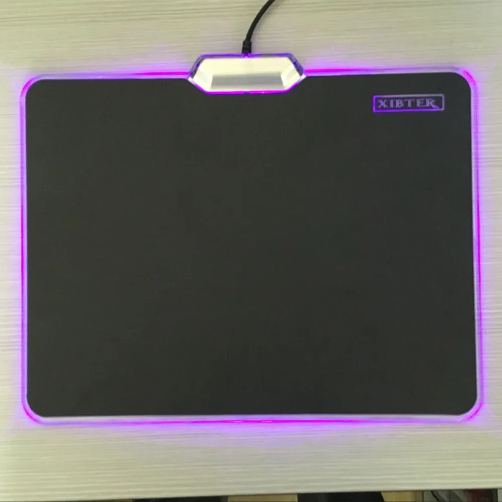 Black Matte Surface USB Mouse Pad Gamer Gaming Lighting Mousepad Support Custom Dota Mice Mat With