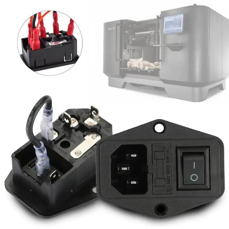

Eco-Friendly Fuse Home 3 in 1 Module Power Supply Socket 220V/110V Office 10A Adapter Practical for 3D Printers