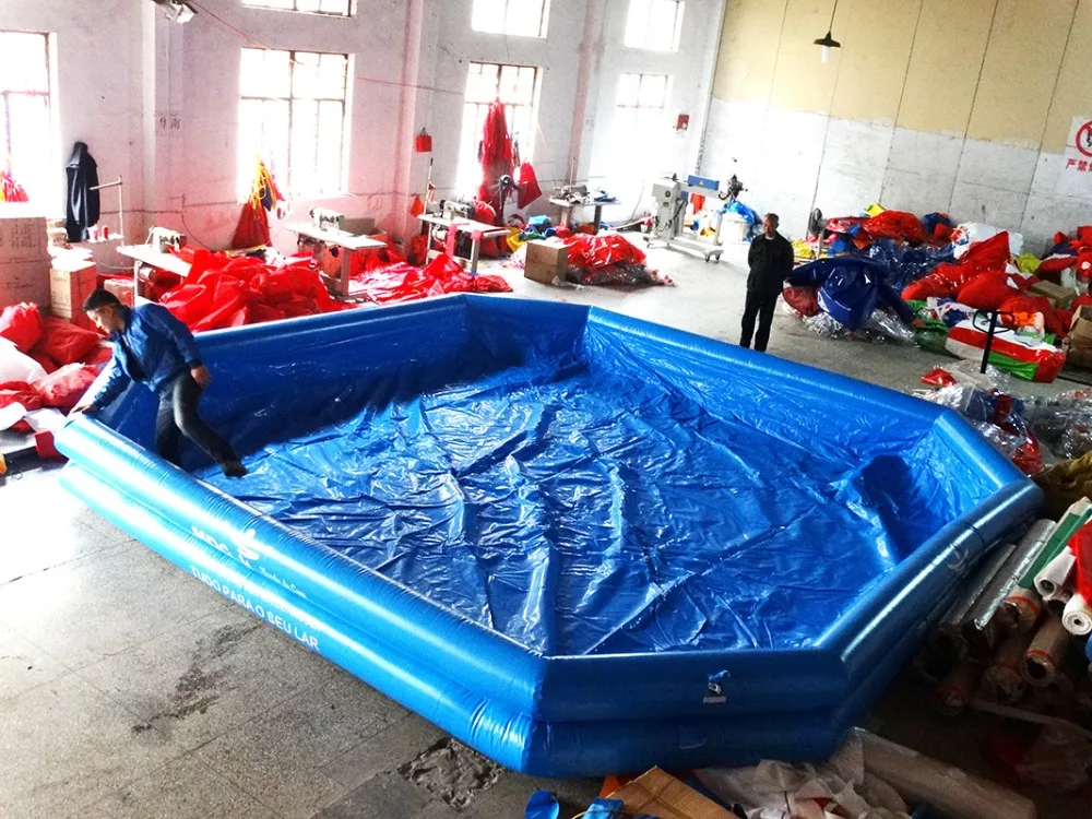 

Large Inflatable Round Water Game Swimming Pools Park For Child Air Pump