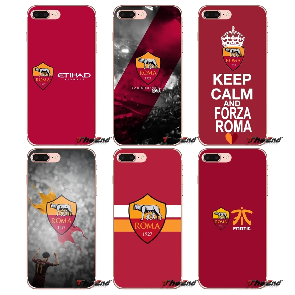 

For Xiaomi Mi6 Mi 6 A1 Max Mix 2 5X 6X Redmi Note 5 5A 4X 4A A4 4 3 Plus Pro Soft Transparent Cases Covers As Roma logo football