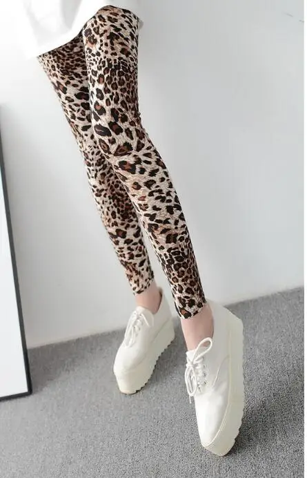 thermal leggings YSDNCHI 2021 Fashion Women Leggings Slim High Waist Elasticity Leggings Leopard Printing leggins Woman Pants Cotton Leggings seasum leggings