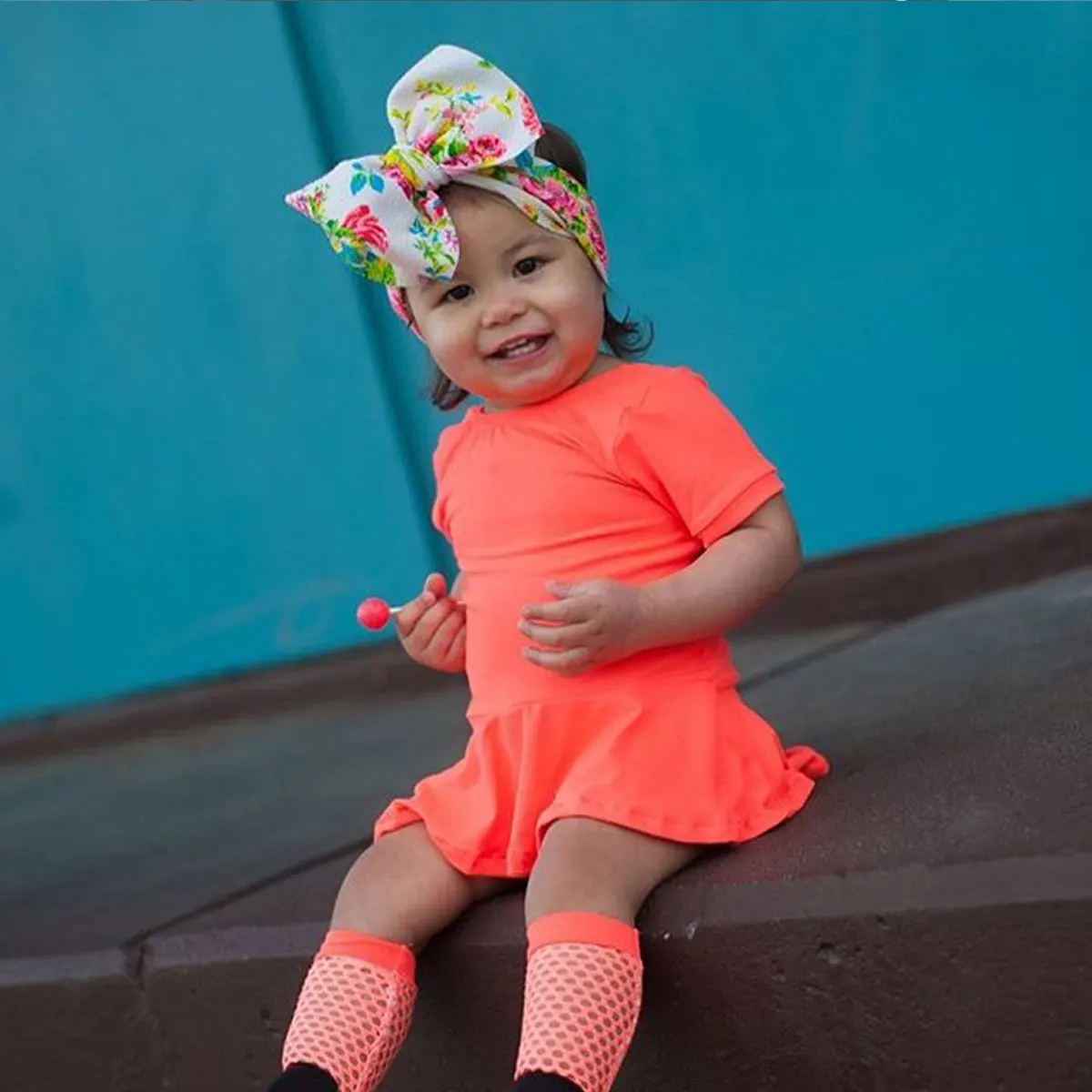 Baby girl summer clothing Fashion Fluorescence bodysuit Tutu Dress Outfit for Kid clothes toddler Children 1-4Y