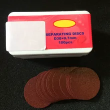 100 шт. стоматологический лабораторный Материал красные разделительные диски абразивные для металла или керамической коронки Диаметр резки 38 мм толщина 0,7 мм