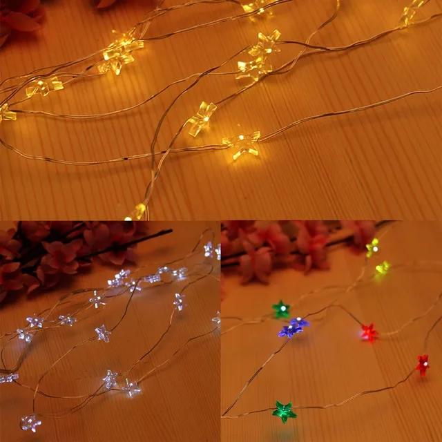 2m 20 Led Star String Lights Waterproof Battery Operated Small 2m 20 Led Star String Lights Waterproof Battery Operated Small Nightlight Decor Fairy Light For Home Wedding Party Drop Ship
