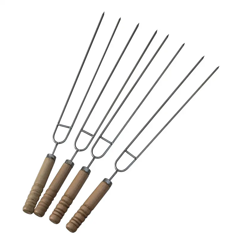Buy 4PCS strong stainless steel barbecue fork 39CM
