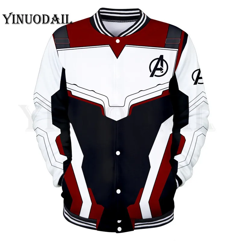 

Avengers Endgame Jacket Quantum Realm Costumes Marvel 3D Mens Hoodies Sweatshirt Hoody Streetwear Poleron Avenger End Game