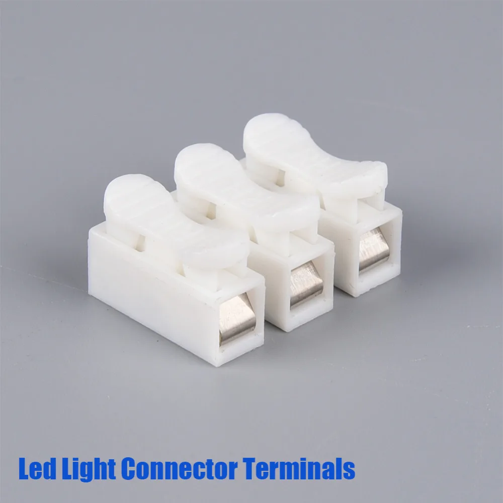 40pcs Led Strip Light 3p Spring Connector Wire Connect No
