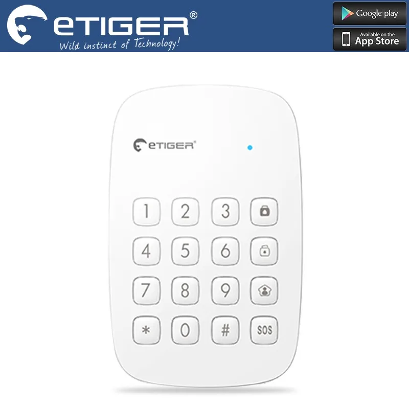 Etiger K1A Беспроводной Клавиатура RFID для Сигнализация Системы S4 S3B V2 работает с RFID тег