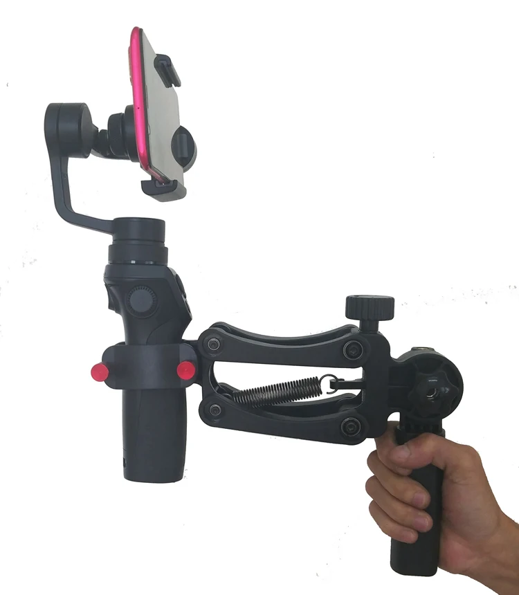 

ZHIYUN Smooth 4 Dual Handle Spring Grip Smartphone Gimbal Hold Arm for DJI osmo Mobile 2 MOZA Mini Mi OSMO Feiyu Vimble 2