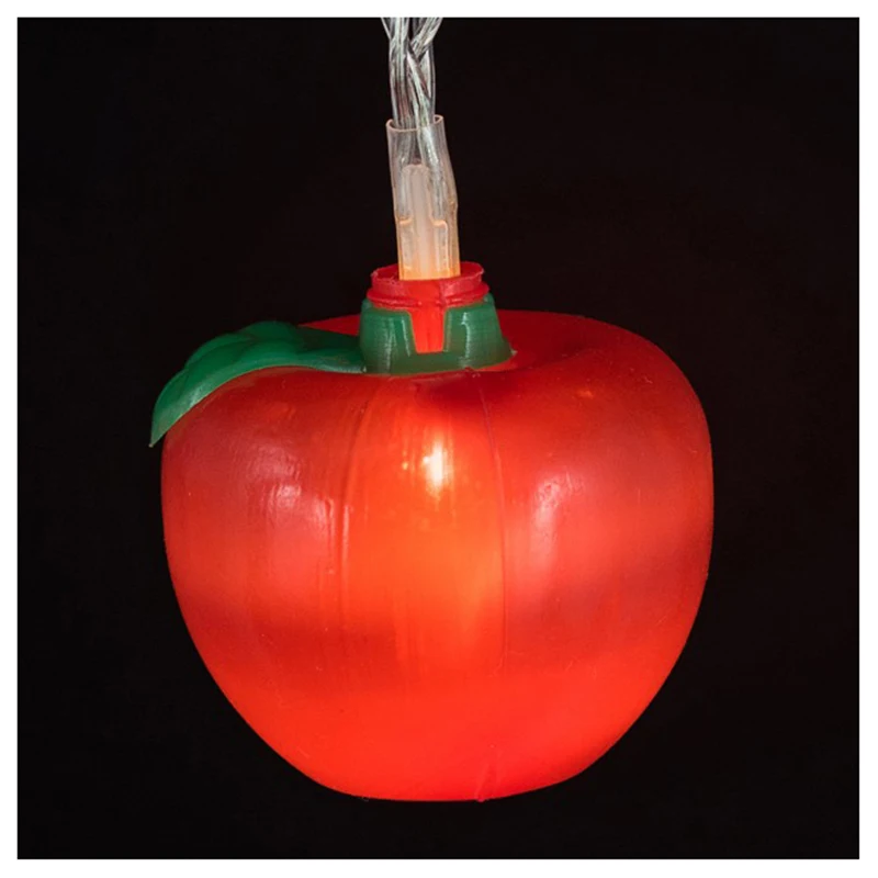 Red Apple String Lights Fairy Christmas Eve Fruit 10 led home garden