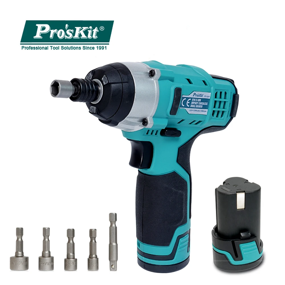 

Pro'skit Handheld 12V Lithium Electric Drill Screwdriver Set For Water Electricity Mechanical Maintenance Repairing Tools Kit