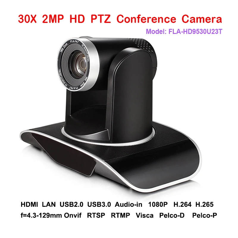2MP 30x оптический зум PTZ IP потоковая Skype Конференц камера с одновременным HDMI и USB