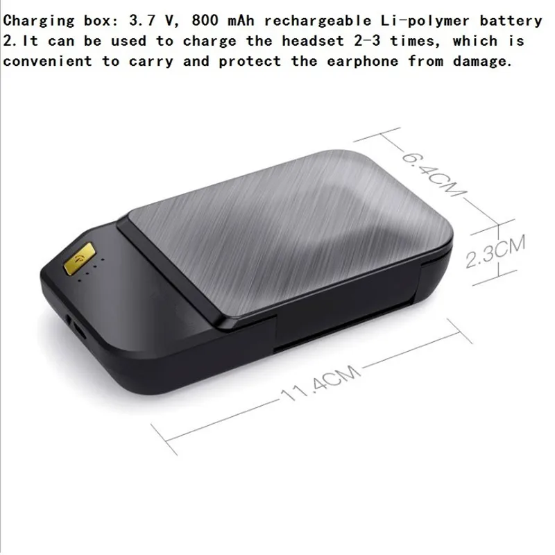 Продажа GDLYL беспроводные Bluetooth наушники, bluetooth гарнитура, наушники вкладыши с микрофоном, чехол для наушников для телефона, ПК