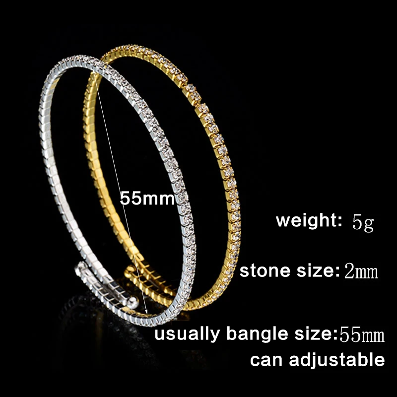 Classic-Style-Crystal-Cubic-Zirconia-Bracelet-Simulated-Rhin
