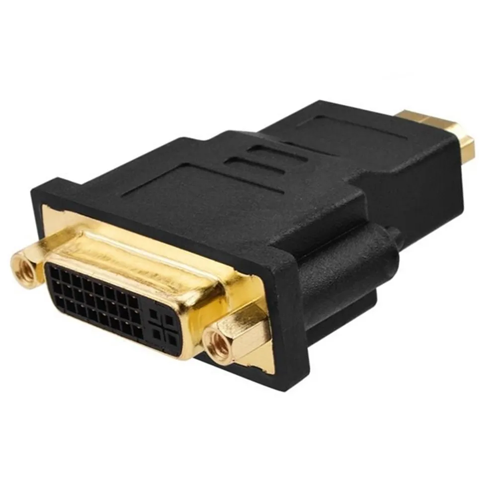 HDMI to DVI Adapter Converter DVI 24+5 Female to HDMI Male Audio Cable Graphics Card Connector