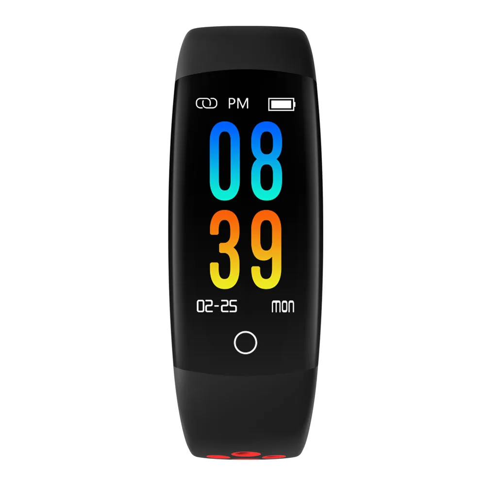 New Smart Bracelet Bluetooth Heart Rate Blood Pressure Sleeping Monitoring Watch DOM668