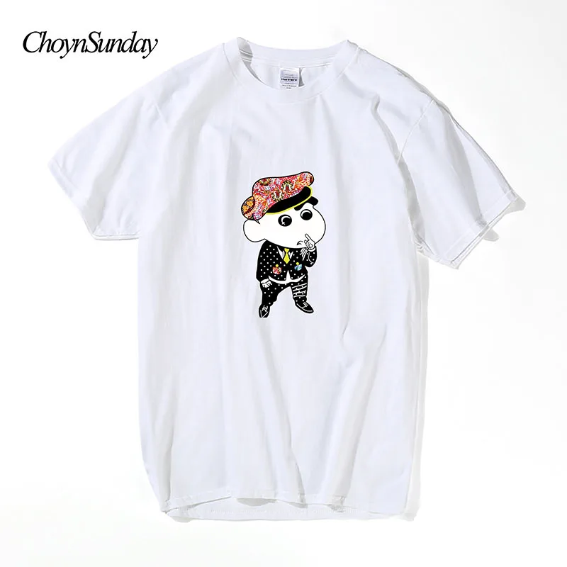 ChoynSunday дизайн Crayon Shinchan принт футболка мужская летняя мода 3d топы футболки хлопок