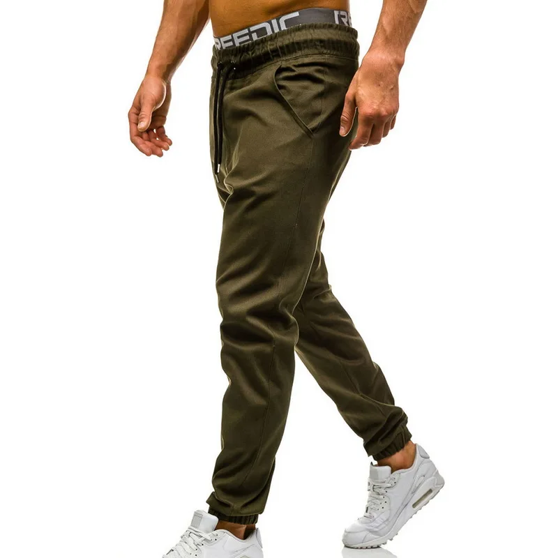 Мужские штаны для бега, мужские брюки большого размера, Мужские штаны для бега, для тренажерного зала, для фитнеса, для тренировок, одноцветные штаны, модные повседневные SHUJIN TS