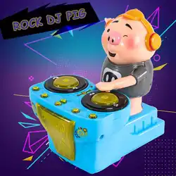 DJ Rock Pig электронный свет музыкальная Танцующая свинья Электрический робот питомец батарея управляемая музыкальная танцевальная игрушка