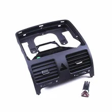 OEM Car Dashboards Central Air Outlet Vent + Warning Switch For VW Jetta MK5 Golf MKV Rabbit 1KD 819 728 18G 953 509