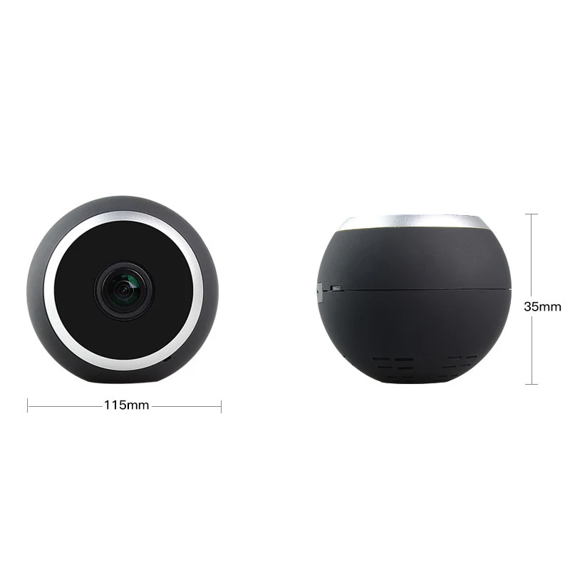 Панорамная 3D HD Wi Fi камера ночного видения 360 градусный Full View объектив рыбий глаз и