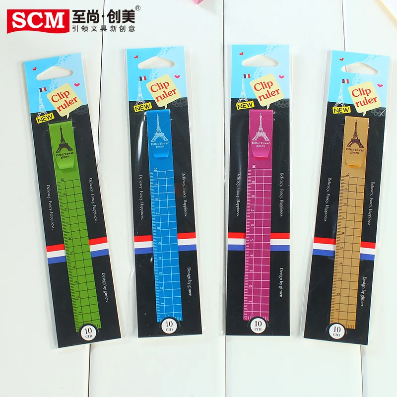 

SCM Korea Cute Stationery 10cm Ruler School Supplies For Student Free Shipping