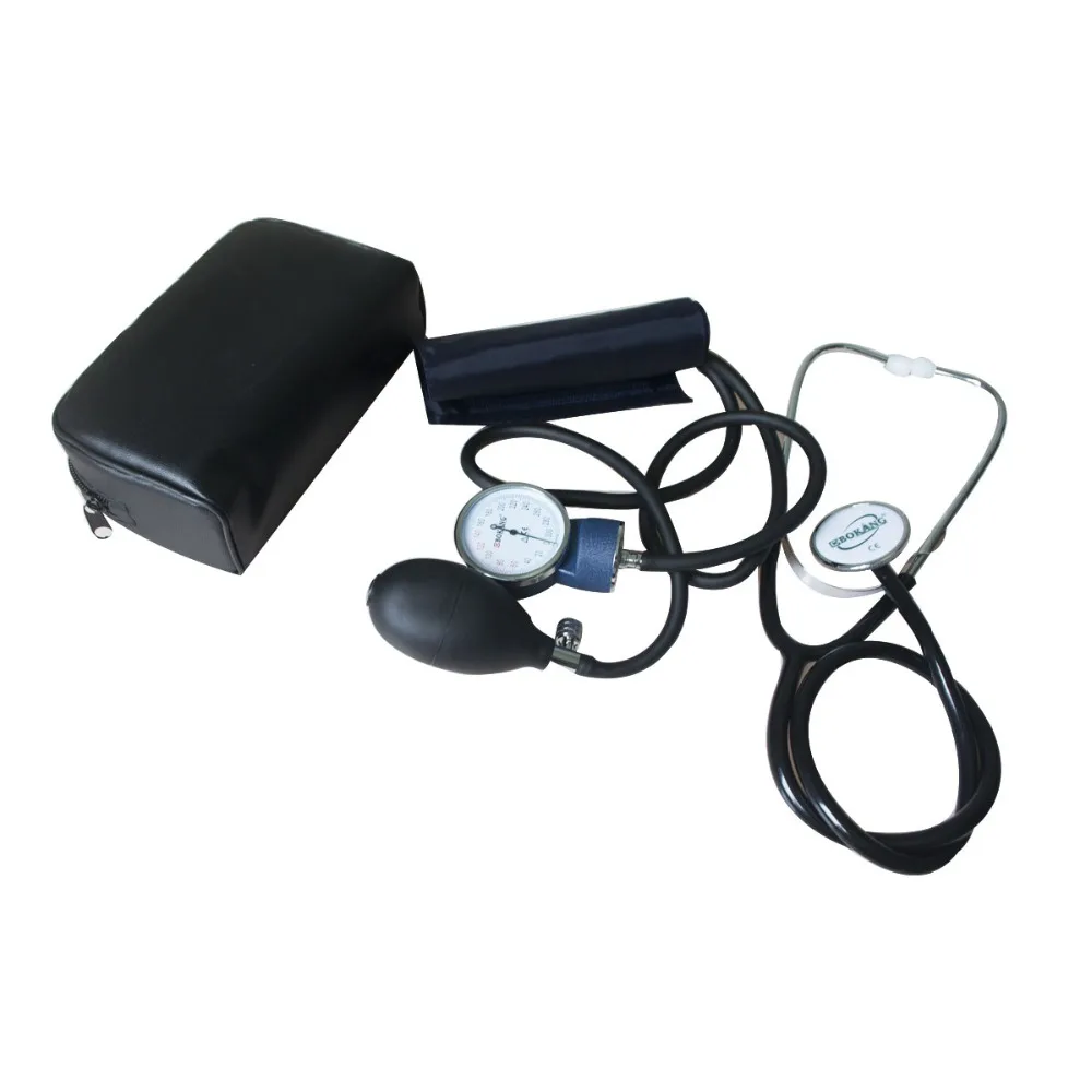 1pcs Medical Stethoscope + 1pcs Sphygmomanometer Manual Blood Pressure Heart Rate Measure Health Monitor Kit