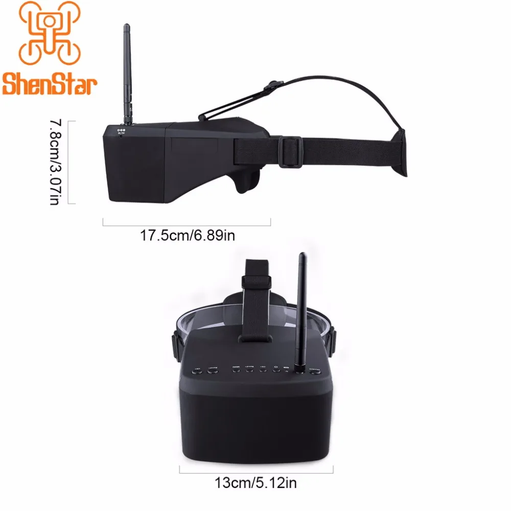 EV800 5 дюймов 800x480 съемные ношение очки FPV очки 5,8G 40CH Raceband автопоиск встроенный аккумулятор для радиоуправляемого дрона