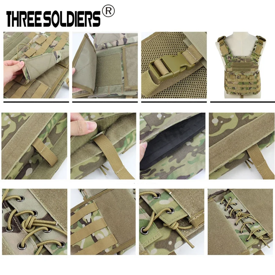 Открытый JPC Улучшенный тактический Molle жилет защитная пластина Перевозчик