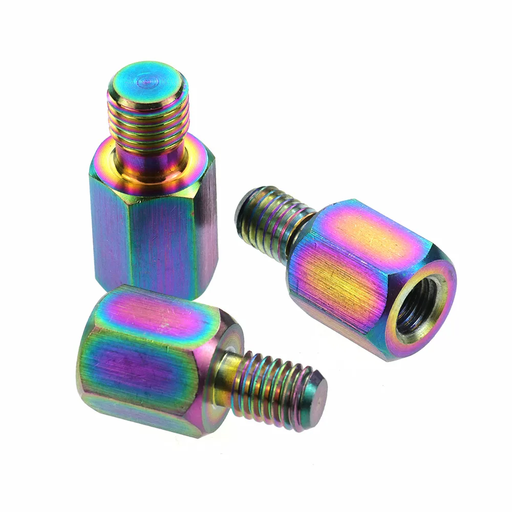 

Motorcycle Side Mirror Screw M8/M10 Right/Left Hand heightening exchange bolt Stainless Plated For Honda Yamaha Kawasaki Suzuki