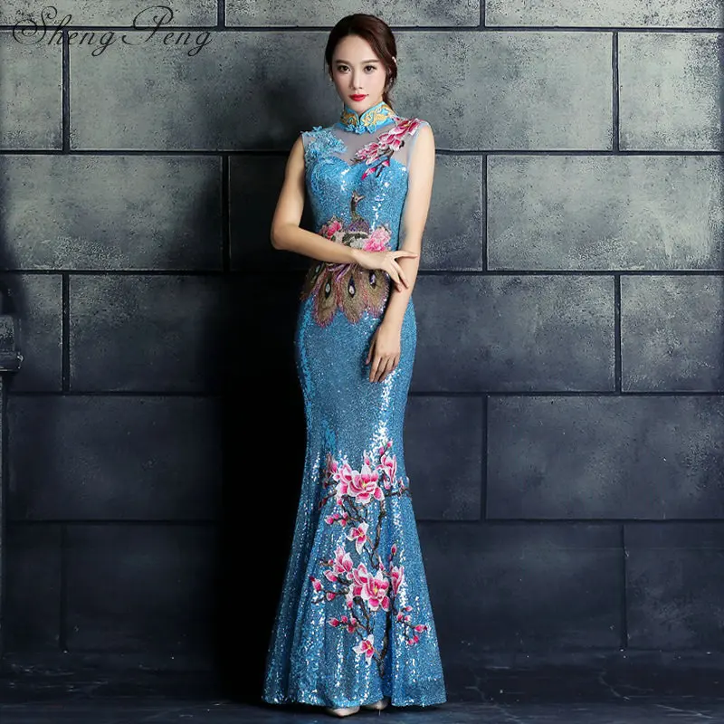 Новый китайское традиционное платье женский без рукавов cheongsam китайское традиционное платье женщины qipao Для свадебной вечеринки CC170