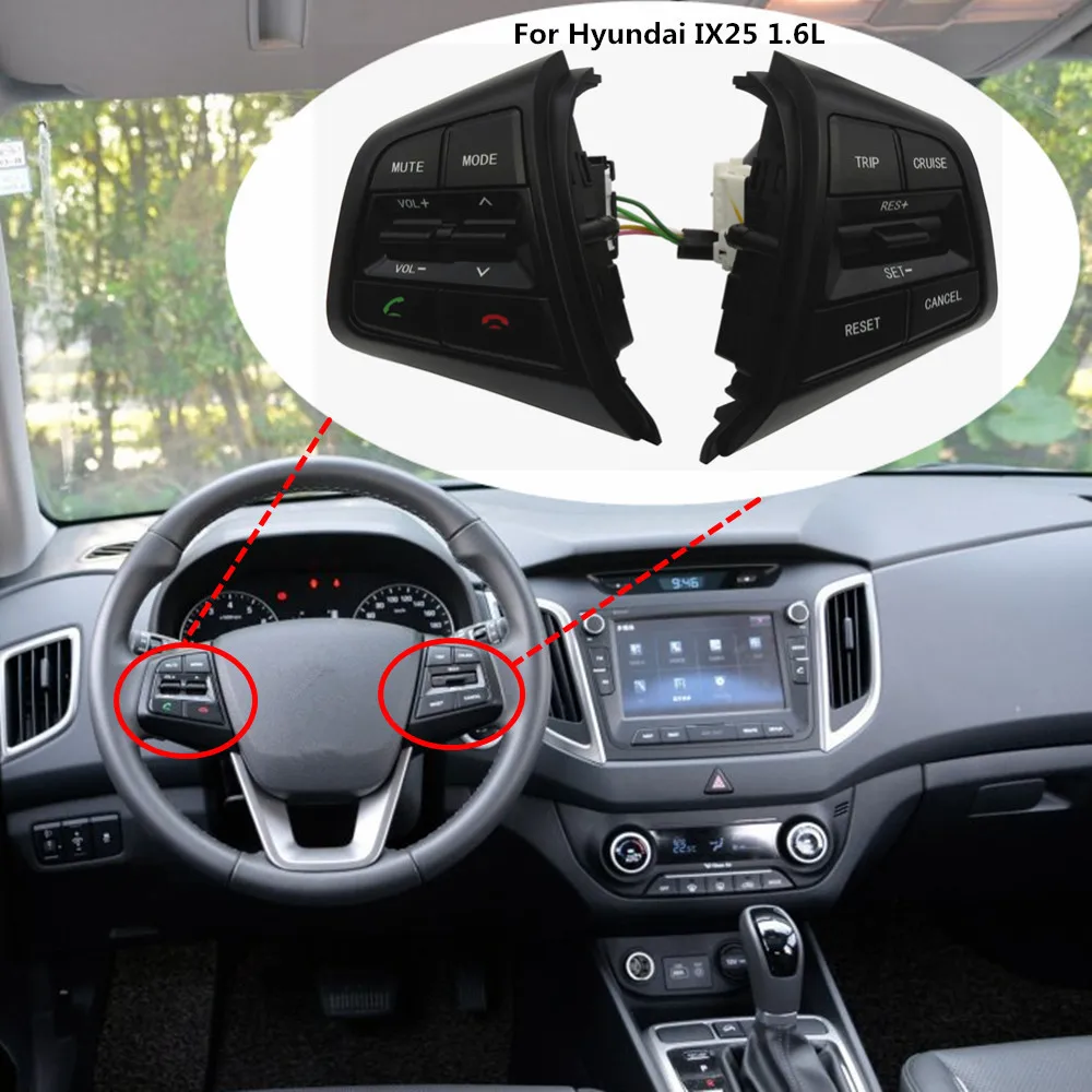 

Multimedia For Hyundai Ix25 Creta 1.6L 2.0L Steering Wheel Cruise Control Buttons Remote Control Volume Button