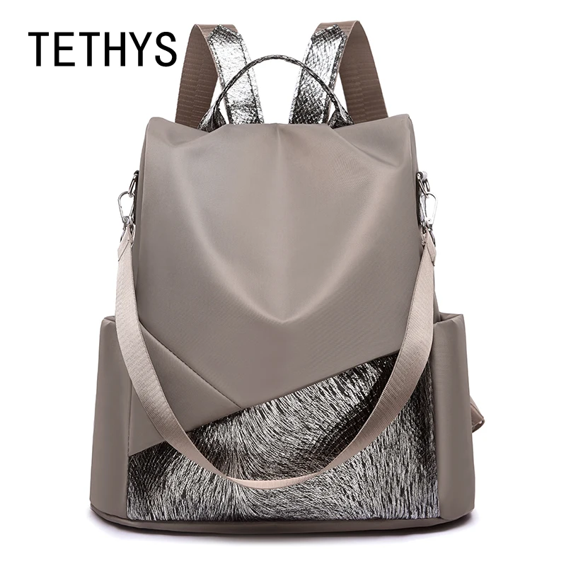 

TETHYS Oxford Women Bagpack Ladies Anti Theft Travel Bag Students Leather Schoolbag for Girl Backpack Bookbag Mochila Mujer 2019
