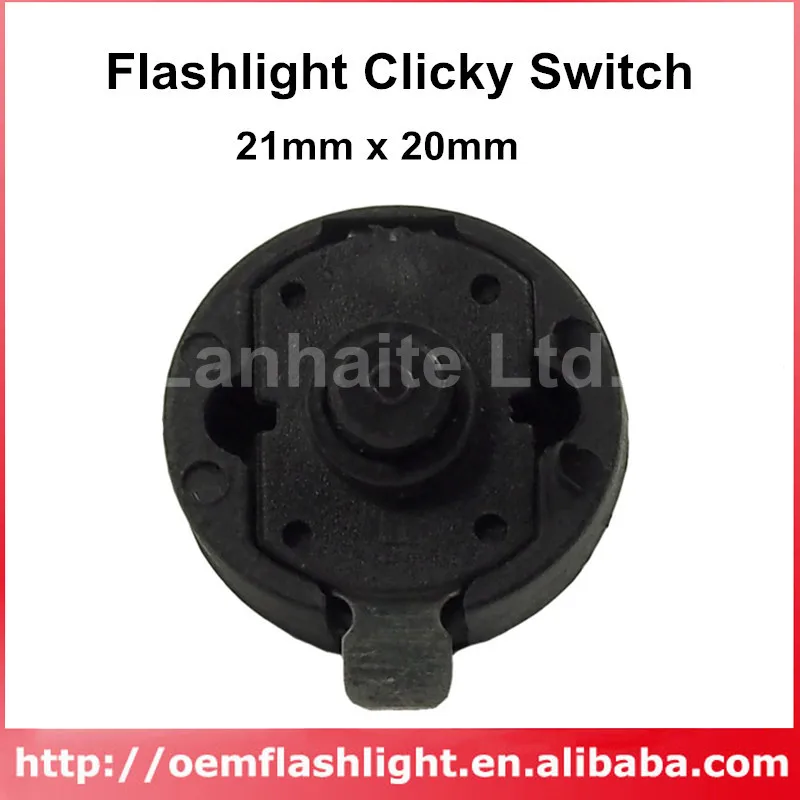 DIY LED Flashlight Clicky Switch 21mm x 20mm for LED Flashlight (5 pcs)