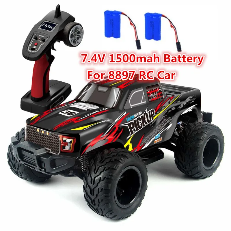 Free shipping 1pcs or 2 pcs Battery 7.4v 1500MAH battery  For 8897 Rc Truck Off-Road Trucks RC Car spare Parts