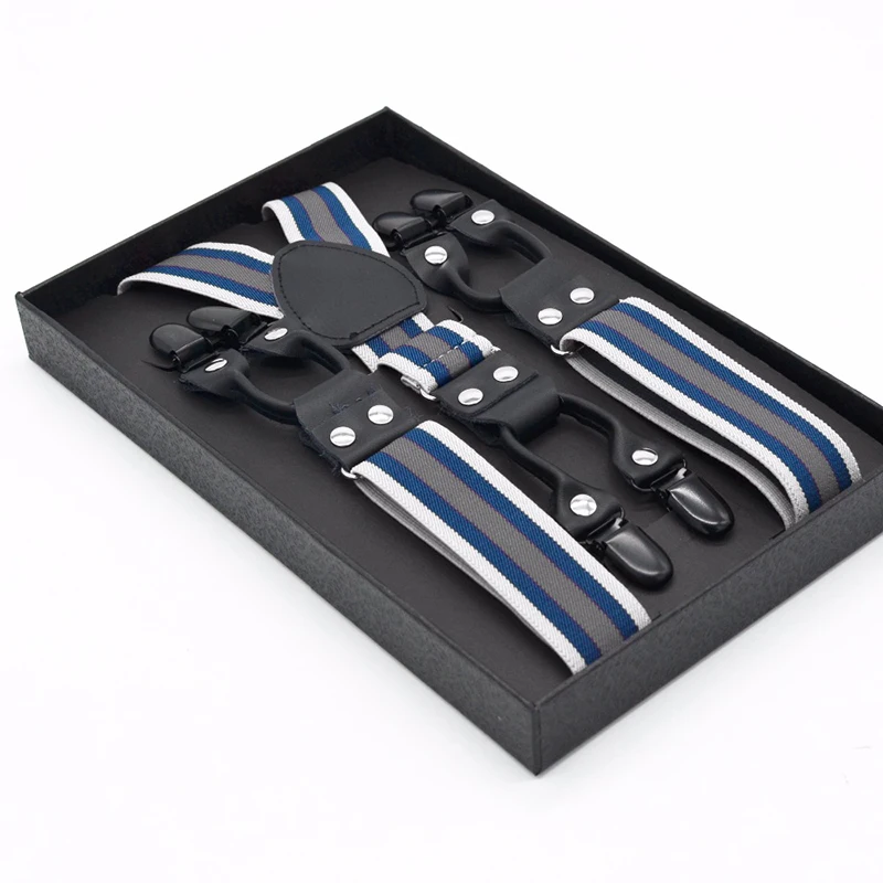 Gray-stripe-customized-black-6metal-clips-small