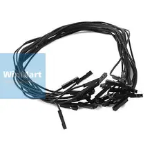 30 шт. двойной головкой 1pin F/F Jack Соединительный кабель черный 30 см длинный