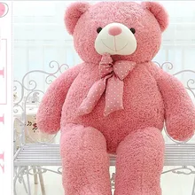 Большой прекрасный розовый плюшевый мишка кукла конфеты цвета плюшевый мишка с пятнами бант плюшевая игрушка кукла подарок на день рождения около 120 см