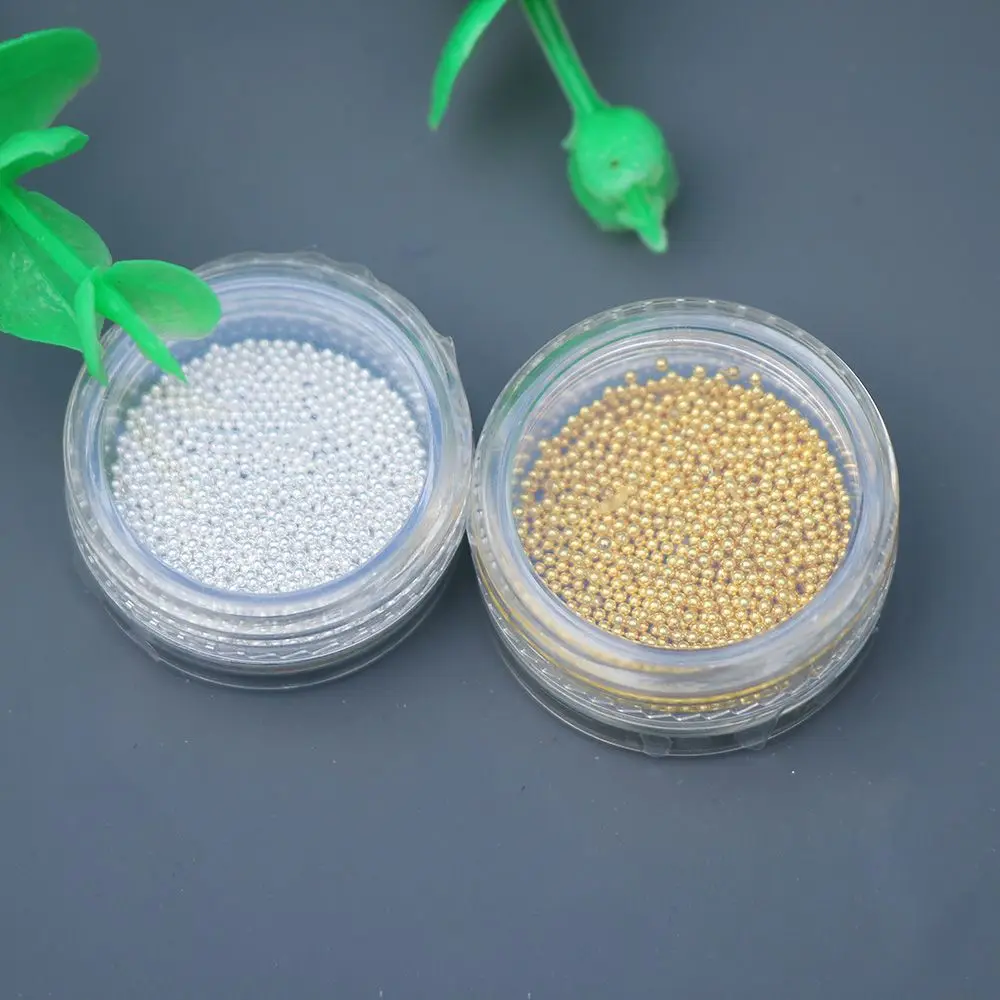 

Mini Caviar Metal Beads 10g Steel Ball Nail Stud CAVIAR BEADS ROSE GOLD Crystal 3D Micro Ball Nail Art Charm