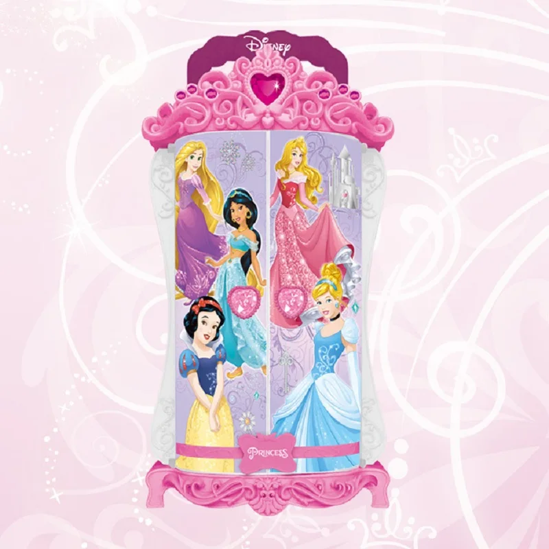 ديزني الأميرة الاطفال ماكياج خزانة ماكياج مزيج هدية عيد ميلاد اللعب منزل لعبة الطفلة ماكياج اللباس مرحلة الفتيات اللعب