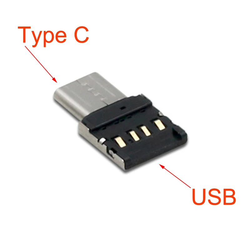 5pcs Type-C OTG Cable Adapter Type C USB-C Converter for Mouse Keyboard USB DIsk Flash |