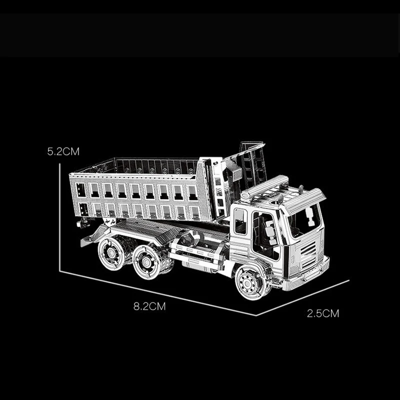 3 шт. набор HK Nan yuan 3D металлическая головоломка самосброс грузовик цементный миксер мембранный настенный захват DIY лазерная резка Пазлы Модель игрушки