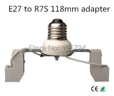 

10pcs/lot free shipping R7S 118mm(78mm) lamp converter E27 to R7S lamp adapter