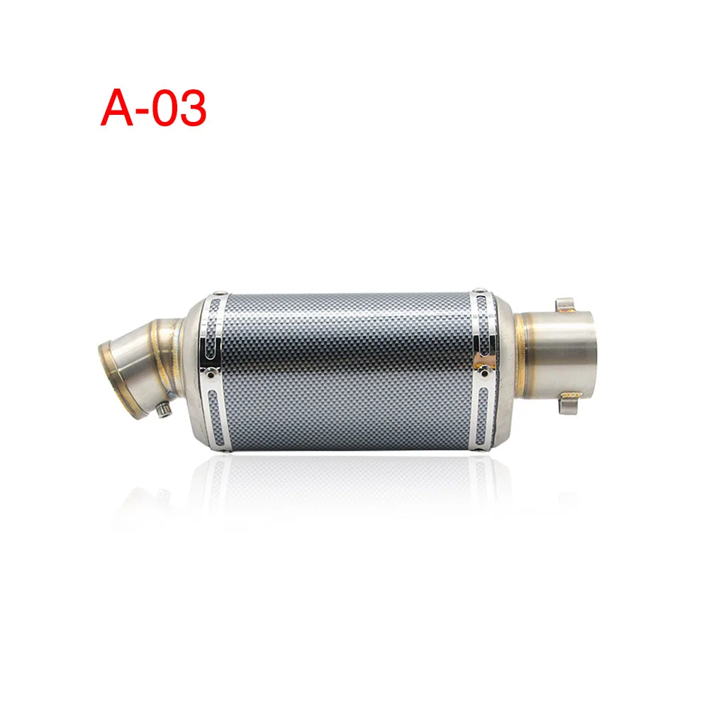 Alconstar-51 мм Akrapovic мотоцикл выхлопной трубы с глушителем Yoshimura грязи выхлопная труба для мотоцикла Escape Moto GY6 ниндзя GSXR XMAX - Цвет: A-03