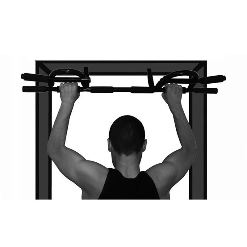Total Upper Body Workout Bar Indoor Fitness Chin-up Equipments Portable Adjustable Exercise Pull Ups Door Horizontal Bar HWC