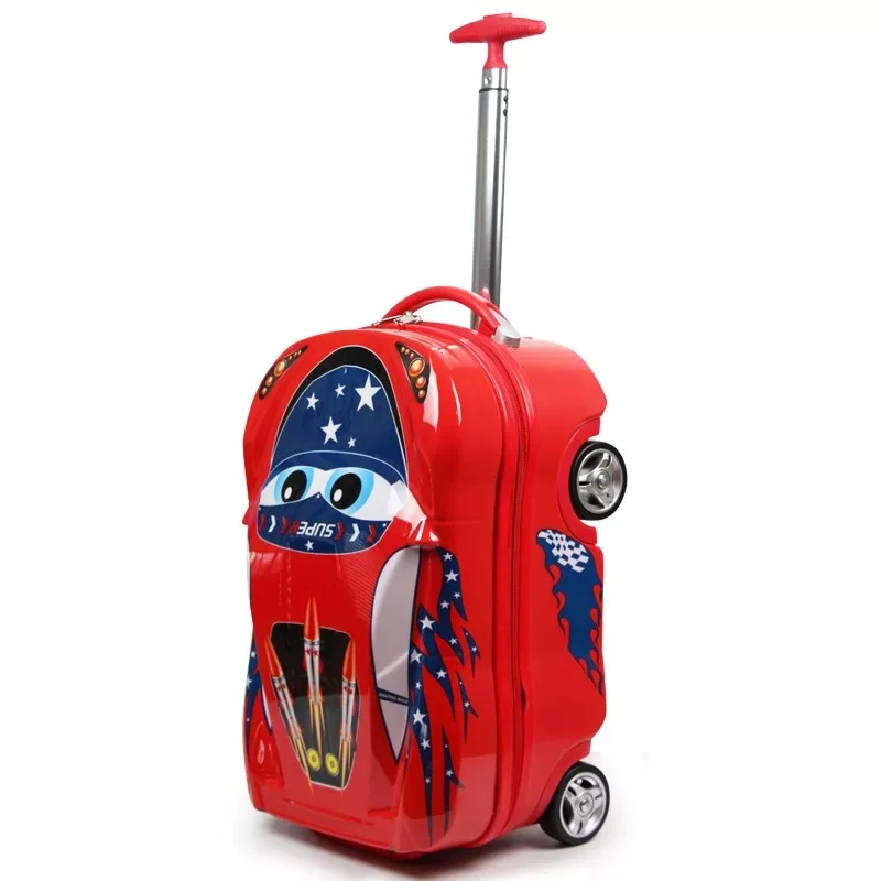 New 3D Kids Suitcase on wheels car trolley luggage travel cabin suitcase for boys suitcase Children cartoon Rolling luggage