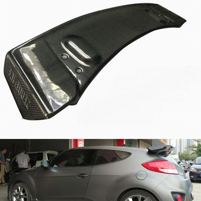 For Hyundai Veloster Carbon Fiber Sequence Style Rear Spoiler Only Fit