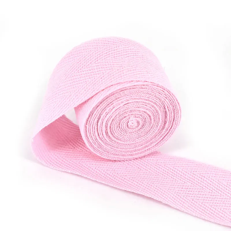 Light Pink Savica 10 м/лот 4 см елочные ленты тесьма тканые хлопчатобумажные швейные оверлок тканевый ремень сумки DIY аксессуары LX826 - Цвет: Light Pink